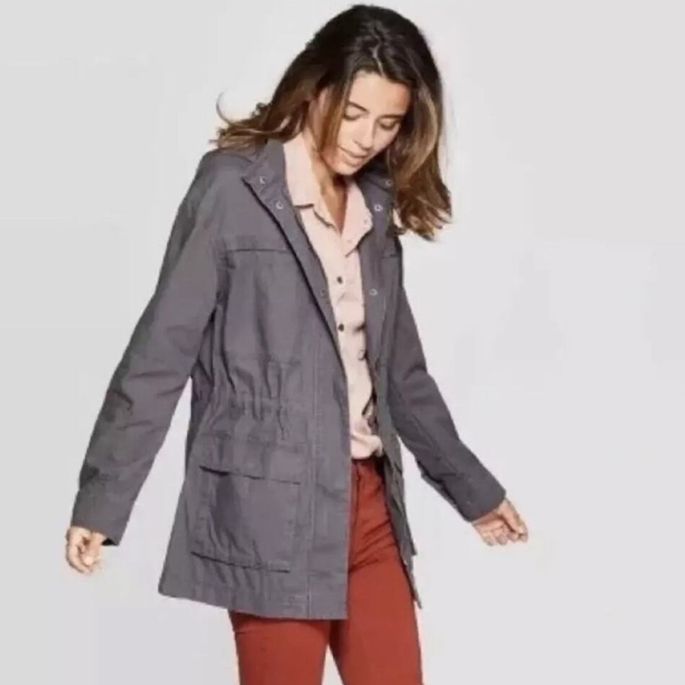 Universal Thread Dark Gray Utility Jacket - image 1